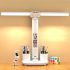 LED Desk Lamp with Pen Holder Built-in Calendar Adjustable Brightness Eye Protection for Home Office