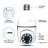 5G Wifi E27 Lâmpada Câmera de Vigilância Visão Noturna Cor Total Rastreamento Humano Automático 4X Zoom Digital Vídeo Monitor de Segurança Cam
