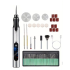 USB Rechargable Engraving Machines Pen with 35bits,Mini Electric Engraver Etching Machines Cordless Rotary Tools Engraved Jewelry Stone Metal Plastic Wood Resin Model