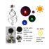 Enchanting Solar Lights Outdoor Decorations Wind Chimes LED Color Changing for Garden Parties Durable Design