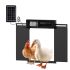Solar Auto Chicken Coop Door with Timer Light Sensor USB Charging for Eco-friendly Poultry Management