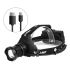 Mais poderoso XHP70 LED Headlamp 8000LM cabeça lâmpada USB recarregável farol impermeável zoom luz de pesca use 18650 bateria