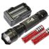 Multi Color Select Ultrafire 501B U2 1300 Lumens 5 Modos LED Lanterna  2 * 18650 Bateria  Carregador