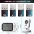VB603 Video Baby Monitor with Two-way Audio and Night Vision Reliable Parenting Tool for Infant Safety