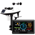 Weather Station 7.5 inch Color Display Solar Wireless Outdoor Sensor Real-time Temperature Humidity Updates