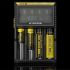 Nitecore D4 Digicharger LCD Display Bateria Nitecore Carregador Inteligente 2.0 Fit Li-ion 18650 14500 16340 26650