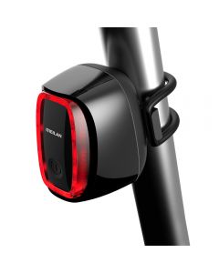 Luz traseira para bicicleta MEILAN X6 Smart Farol traseiro para bicicleta USB recarregável impermeável para ciclismo freio de segurança LED farol traseiro