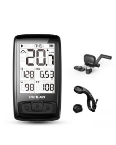 Velocímetro de bicicleta sem fio Meilan M4 Monitor de frequência cardíaca cadência Sensor de velocidade cronômetro à prova d&#39;água