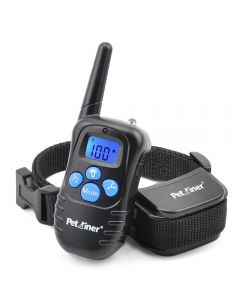 PETRAINER 998D 300M Remote Elétrico Cão Collar Choque Vibração Recarregável à prova de chuva de treinamento de cão com tela LCD