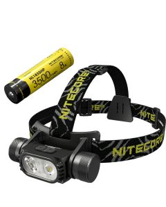 Nitecore HC68 2 x Luminus SST-40-W LEDs 2000 lúmens farol duplo recarregável de feixe recarregável com bateria de 3500mAh