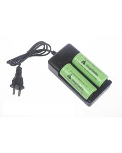 Carregador de bateria para baterias recarregáveis ??duplas 18650/26650 (AC 100 ~ 240V)