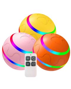 Interactive Dog Toy Wicked LED Ball for Indoor Cat Dogs Motion Activated USB Rechargeable Remote Control 