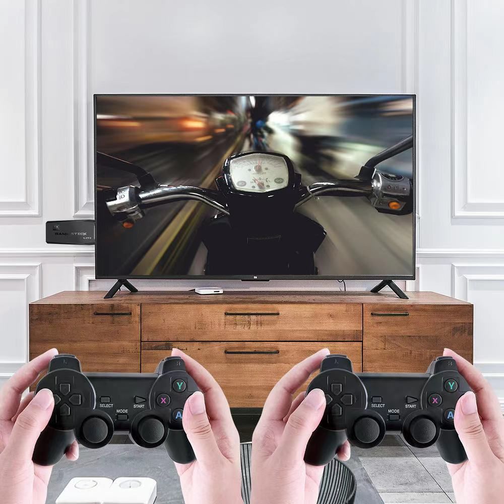 Retro Gaming Console 2.4G Double Wireless Controller 10,000 Games 64GB PS1 GBA Classics 4K Christmas Gift