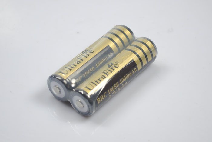 Ultrafire BRC 4000MAH 3.7V 18650 Bateria recarregável de Li-ion (1 par)