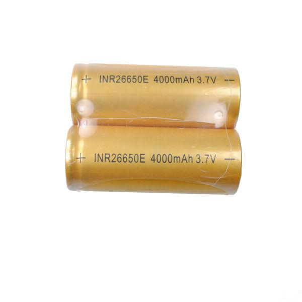 Alta capacidade 26650 4000mAh li-ion recarregável bateria (1 par)