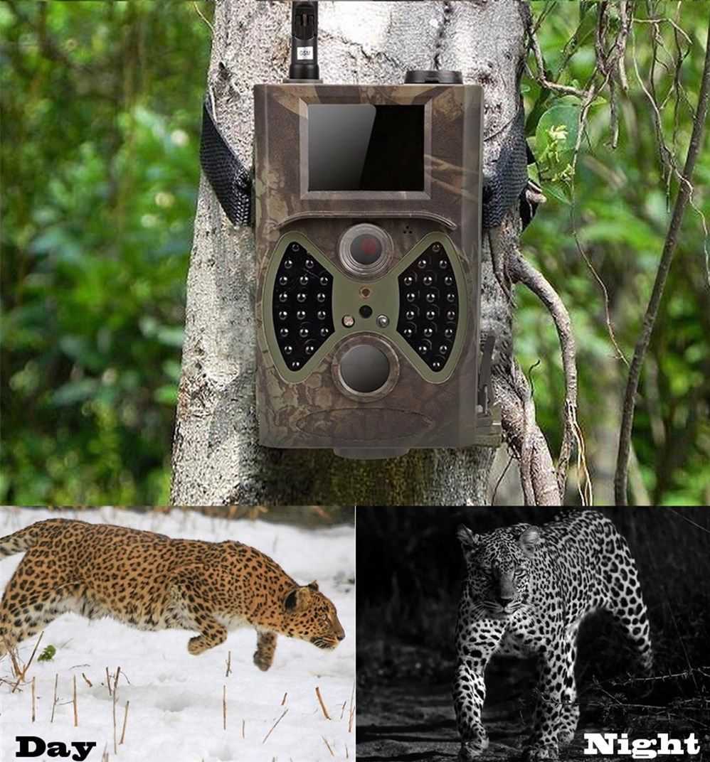 HC-300M 12MP 1080P Night Vision Hunting Armadilhas GPRS Scouting Infravermelho Para Trilhas Câmera de Caça