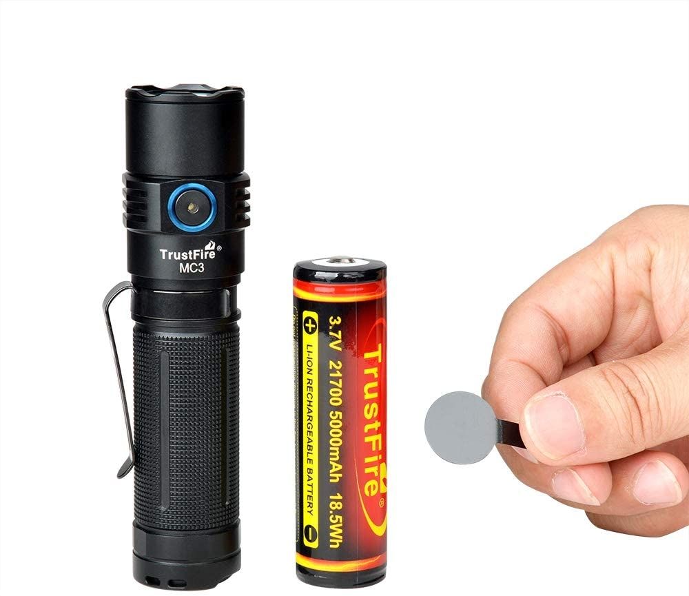 TrustFire MC3 XHP50 2500 Lumens LED Lanterna USB Magnetic Charging Torch 21700 Luz Recarregável IP68 À Prova D 'Água EDC Lâmpada Handheld Luzes de trabalho