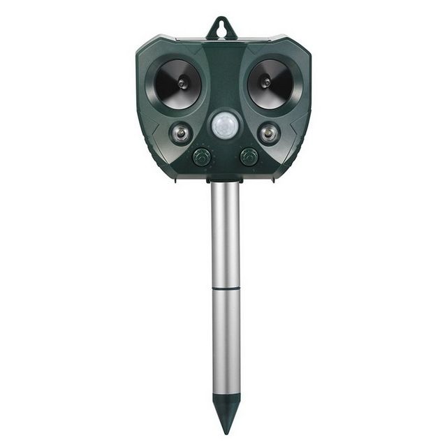 Repelente animal ultrassônico energia solar pássaro cão gato skunk cervos raccoon repelente