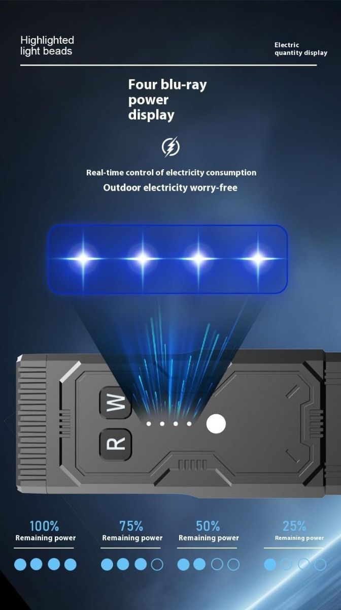 Multi Function Rechargeable Self-Defense LED Flashlight with Arc Lighter Hidden Camera Detectors, Portable Self Protective Tactical Flashlight