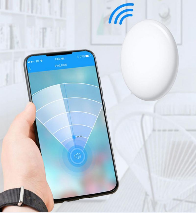 Mini GPS Tracker Bluetooth 4.0 Smart Locator Lightweight Anti-Lost Device for Keys Pets Kids Real-Time Location