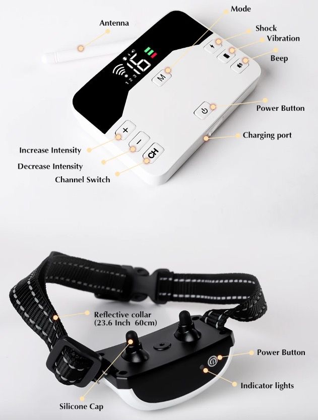 Wireless Dog Fence System Remote Training Collar for All Size Dogs Safe Pet Containment and Behavior Management
