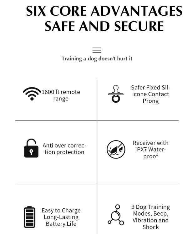Wireless Dog Fence System Remote Training Collar for All Size Dogs Safe Pet Containment and Behavior Management