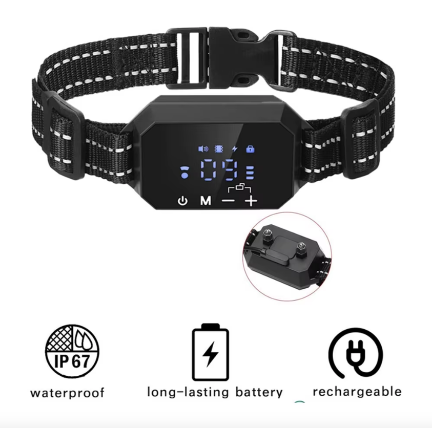GPS Wireless Dog Fence with Adjustable Warning Strength and Humane Training Modes Range 100 to 3300 Ft