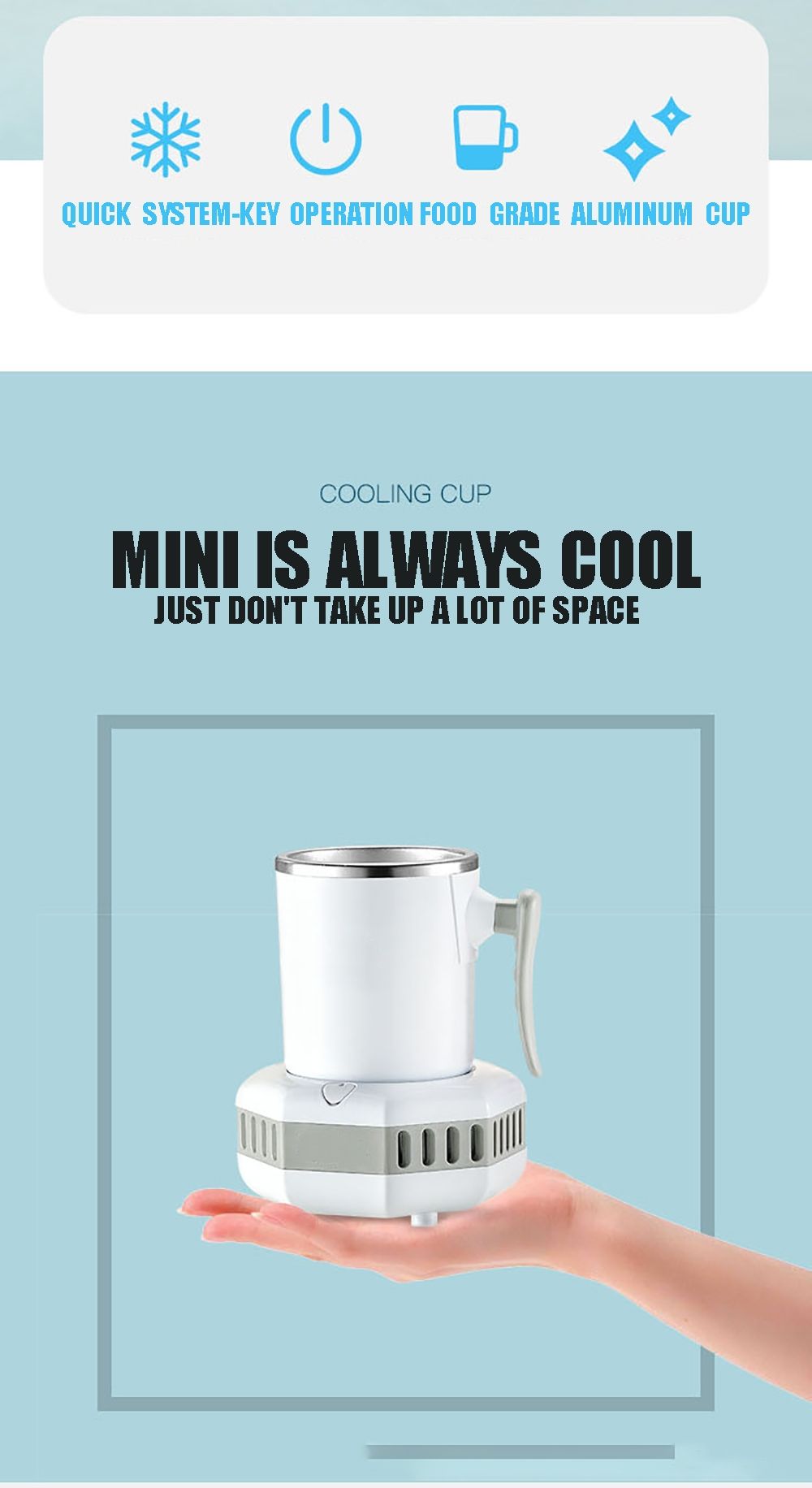 Portátil refrigerador elétrico verão bebida refrigerador chaleira instant copo de refrigeração rápida máquina de bebida fria máquina de aparelho pequeno