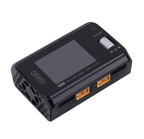 ToolkitRC M6D 500W 15A DC Dual Channel MINI Smart Charger Discharger for RC Electric Flight and Racing