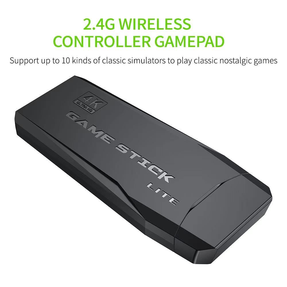 Retro Gaming Console 2.4G Double Wireless Controller 10,000 Games 64GB PS1 GBA Classics 4K Christmas Gift
