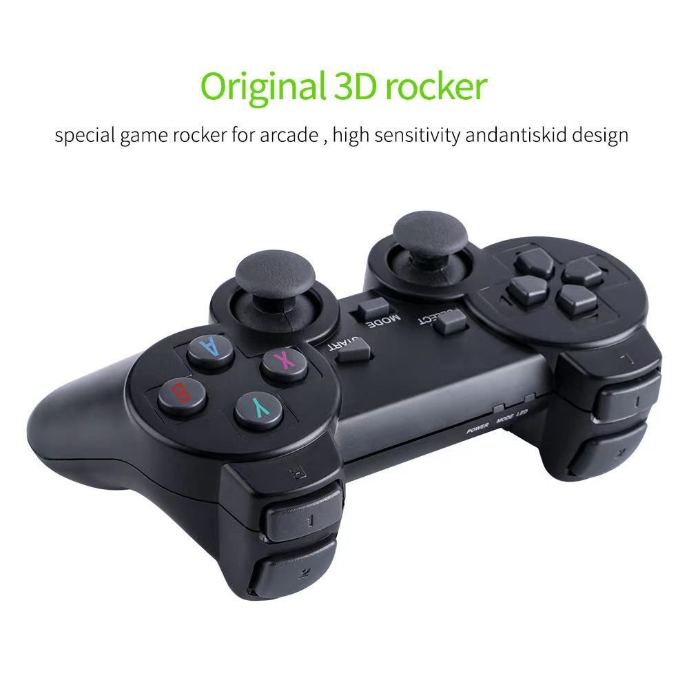 Retro Gaming Console 2.4G Double Wireless Controller 10,000 Games 64GB PS1 GBA Classics 4K Christmas Gift
