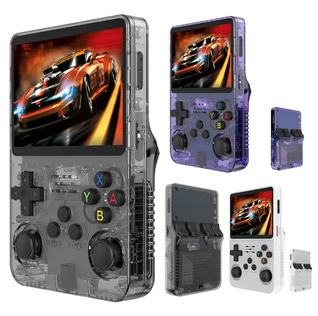 R36S Retro Handheld Video Game Console 3.5-inch Screen 10000 Classic Games Linux System Portable Gaming