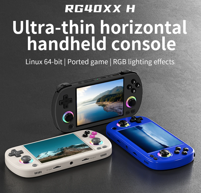 ANBERNIC RG40XX H Handheld Game Console Linux 64-bit System 4.0 inch IPS 3200mAh Retro Video Gaming Console