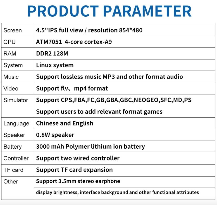 POWKIDDY X39pro Handheld Video Game Console 4.3 Inch IPS Retro Gaming with PS1 Support and HD Output
